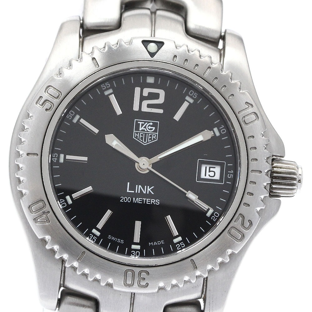 タグホイヤー TAG HEUER WT1210A.BA0553 リンク デイト クォーツ メンズ 保証書付き_902760【中古】
