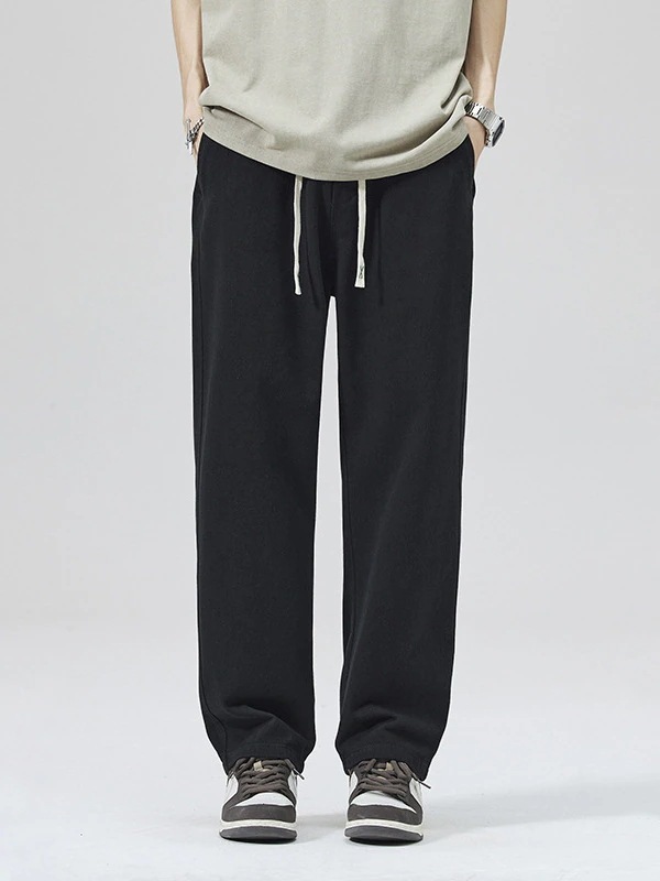 パンツ メンズ 韓国 レトロな工装カジュアルパンツ男性純綿ゆるウエストゆったりシンプルストレートパンツ メンズファッション デニムパンツ ズボン