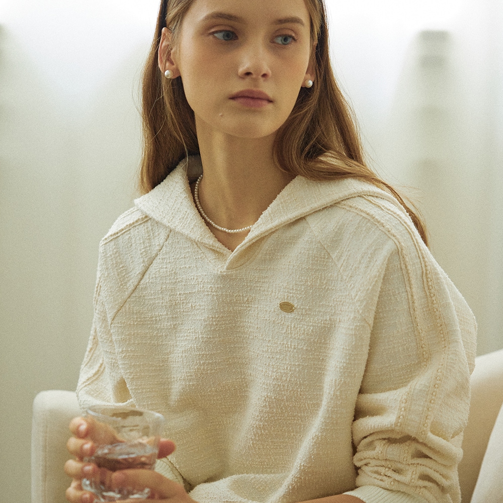 Sailor Tweed Sweatshirt - Ivory