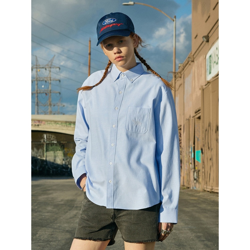 フルークフルークスラムロゴオーバーフィットオックスフォードシャツ FLS206 5COLOR W