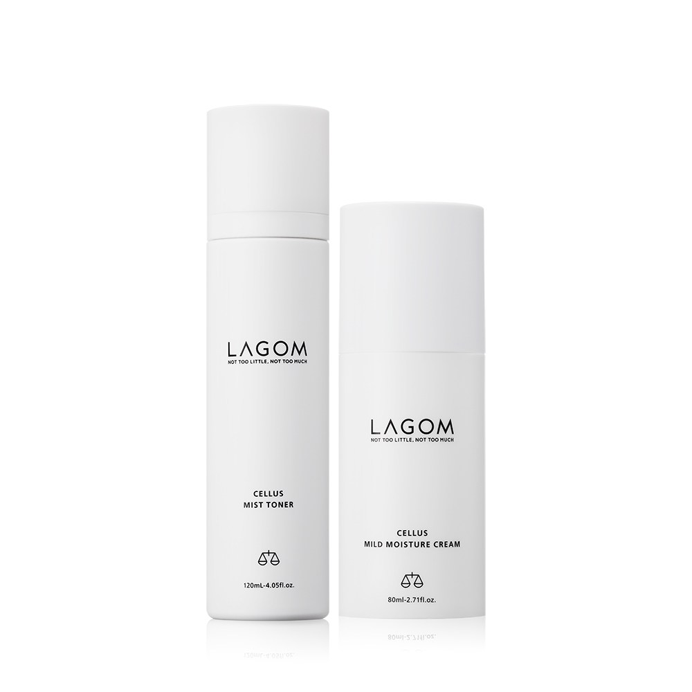 ラゴム低刺激ケアセラスミストトナー120ml+マイルドモイスチャークリーム80mlセット1セット