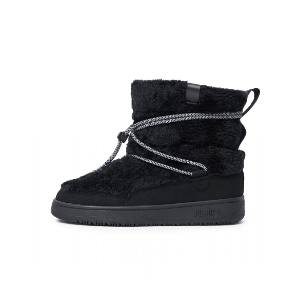 PUMA スノーボートスエードレディース-ブラック:グレー/402175-01