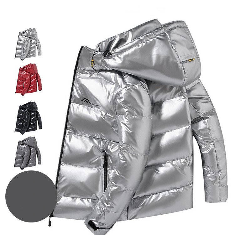キルティングジャケット 秋冬 ダウンジャケット 防寒 ダウンジャケット 防風 ぴかぴか ダウン90％ メンズ