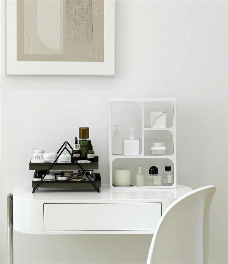 早い者勝ち 卓上多機能棚 二重文具棚 引き出し引き収納ケース 鉄芸バスケット収納棚 デスクごみ整理棚 ケーキトレイ 甘い棚