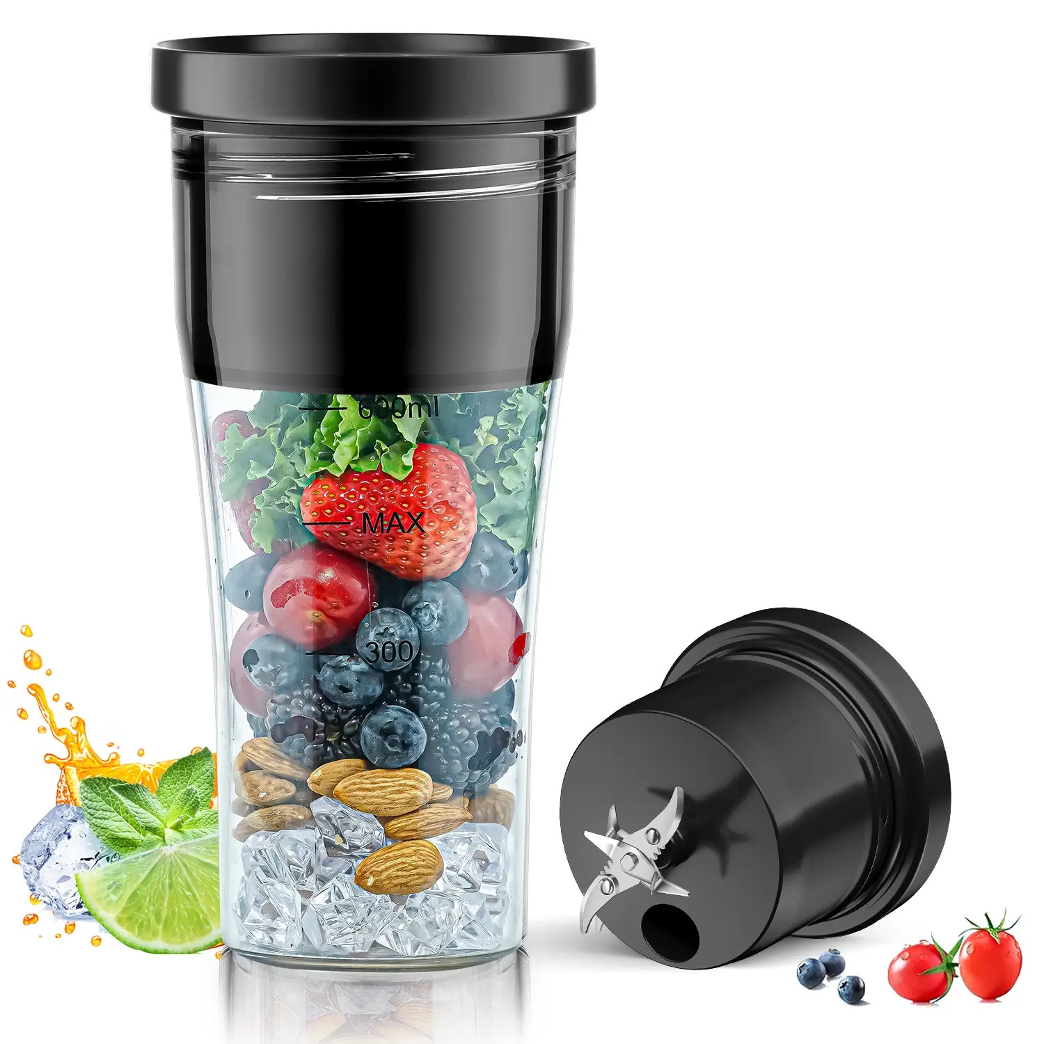 新品人気ジューサーカップ多機能ジューサーusb充電デュアルギアポータブルジューサー