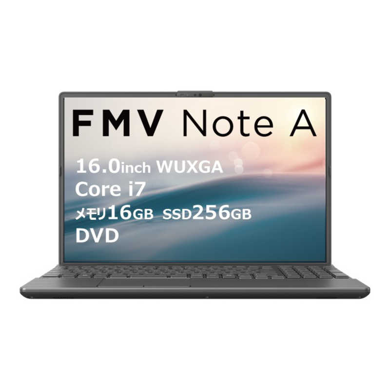 富士通　FUJITSU　ノートパソコン FMV Note A [16型 / Win11 Home / Core i7 / メモリ16GB / SSD256GB] ブライトブラック　FMVA75K3BA