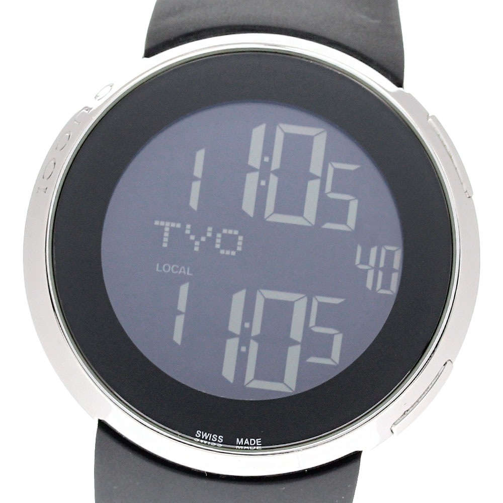 グッチ GUCCI 114.2 アイグッチ ワールドタイム デジタル クォーツ