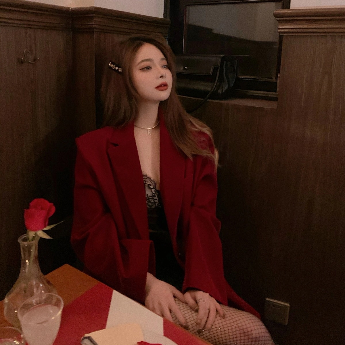 アウターテーラードジャケットブラックベルベットスーツジャケット トップス レディース 新作 初春 気質カ高級 コート 通勤スーツ アウター