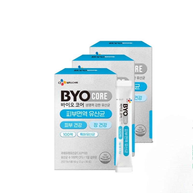 CJバイオコア皮膚免疫乳酸菌/ 100億保障富裕乳酸菌チェ・ファジョン乳酸菌30包3個