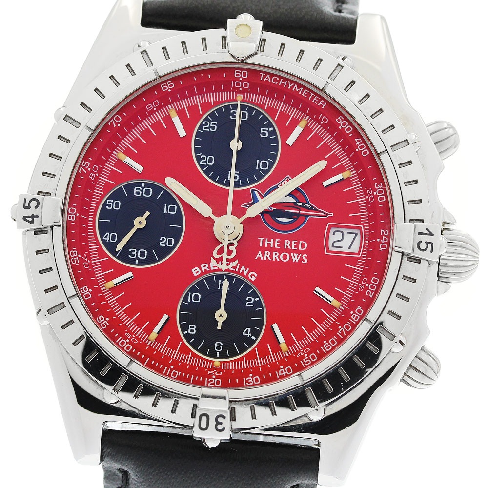 ブライトリング BREITLING A13050.1 クロノマット レッドアローズ 世界限定1965本 クロノグラフ デイト 自動巻き メンズ _960722【中古】