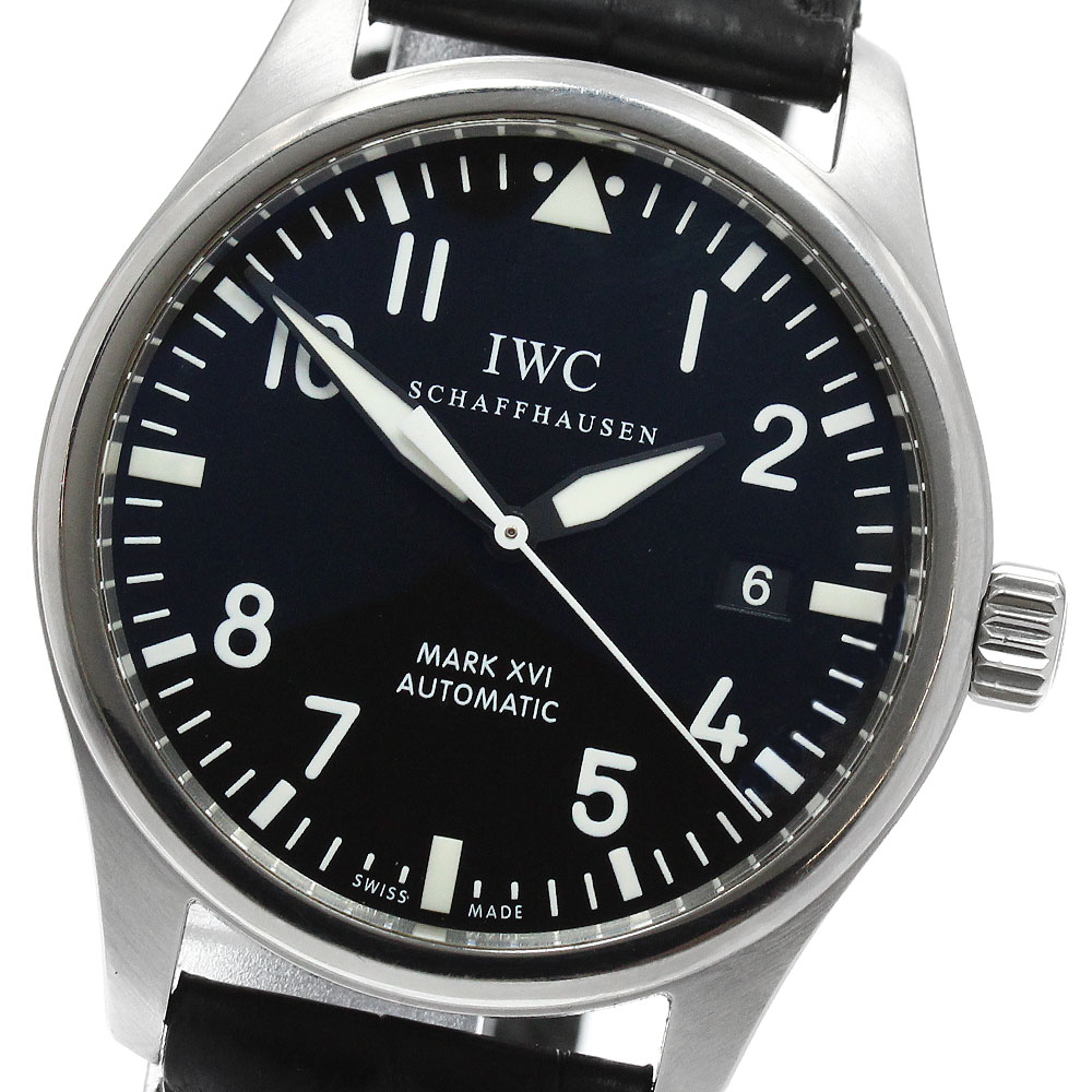 IWC IWC SCHAFFHAUSEN IW325501 パイロットウォッチ マークXVI デイト 自動巻き メンズ 保証書付き_962010【中古】