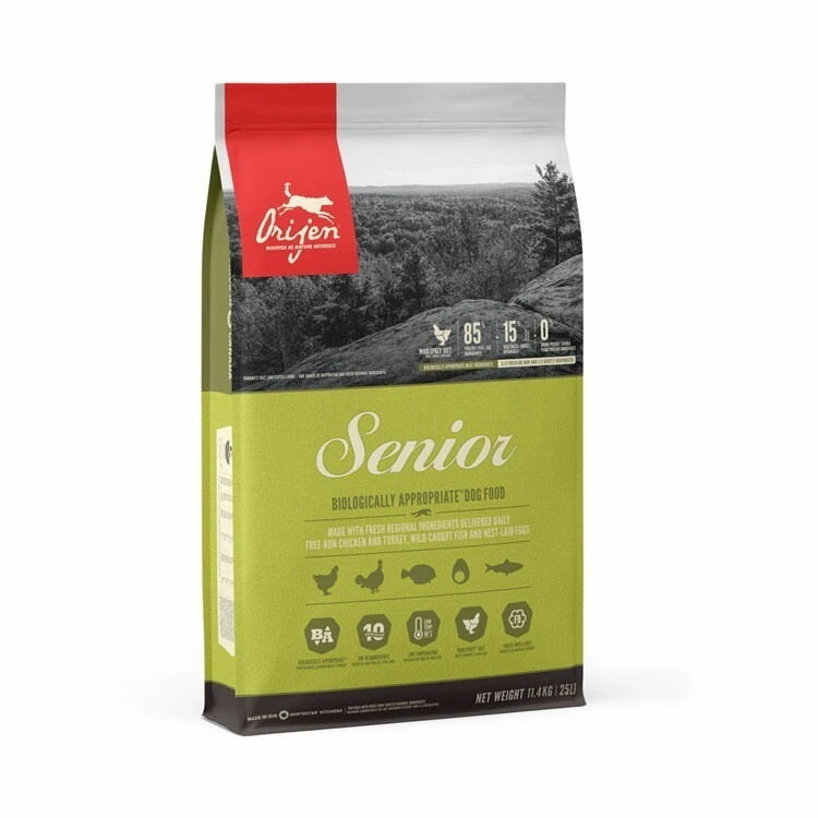 オリジン シニア 11.4kg ドッグフード 犬 ペットフード 全犬種 ドライ たんぱく質 成犬 老犬 シニア犬 orijen 【D】