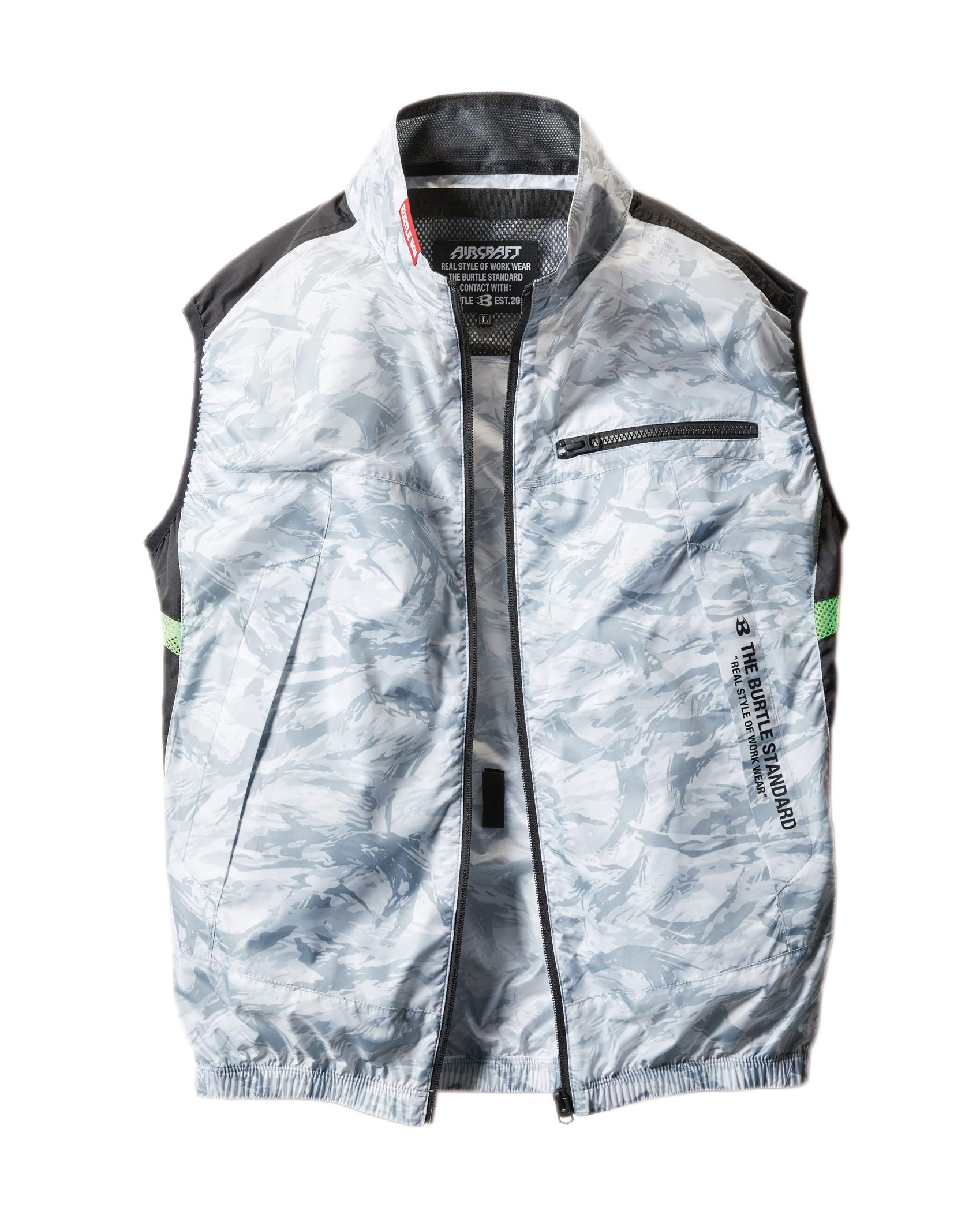 春夏用 エアークラフトベスト(ユニセックス) カモフラシルバー AC1034 39 XXL
