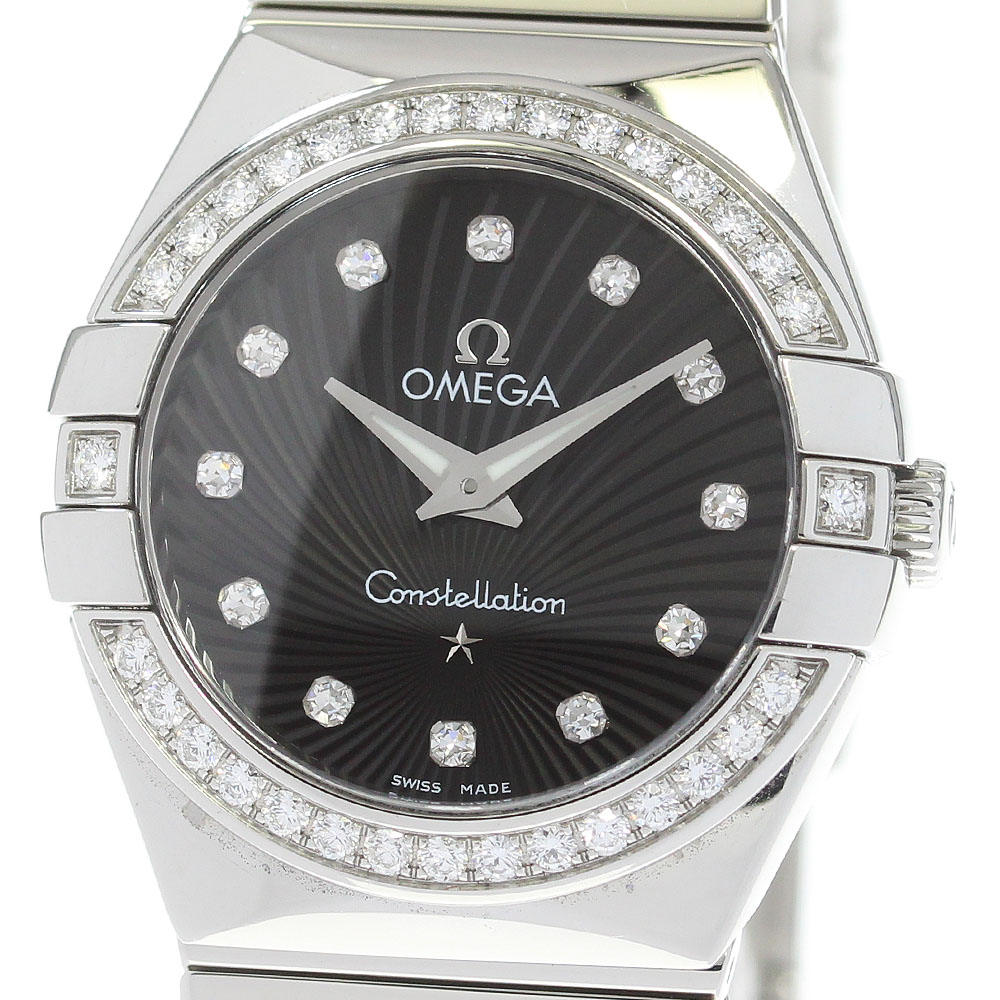 オメガ OMEGA 123.15.27.60.51.002 コンステレーション 12P ダイヤベゼル クォーツ レディース _860958【中古】