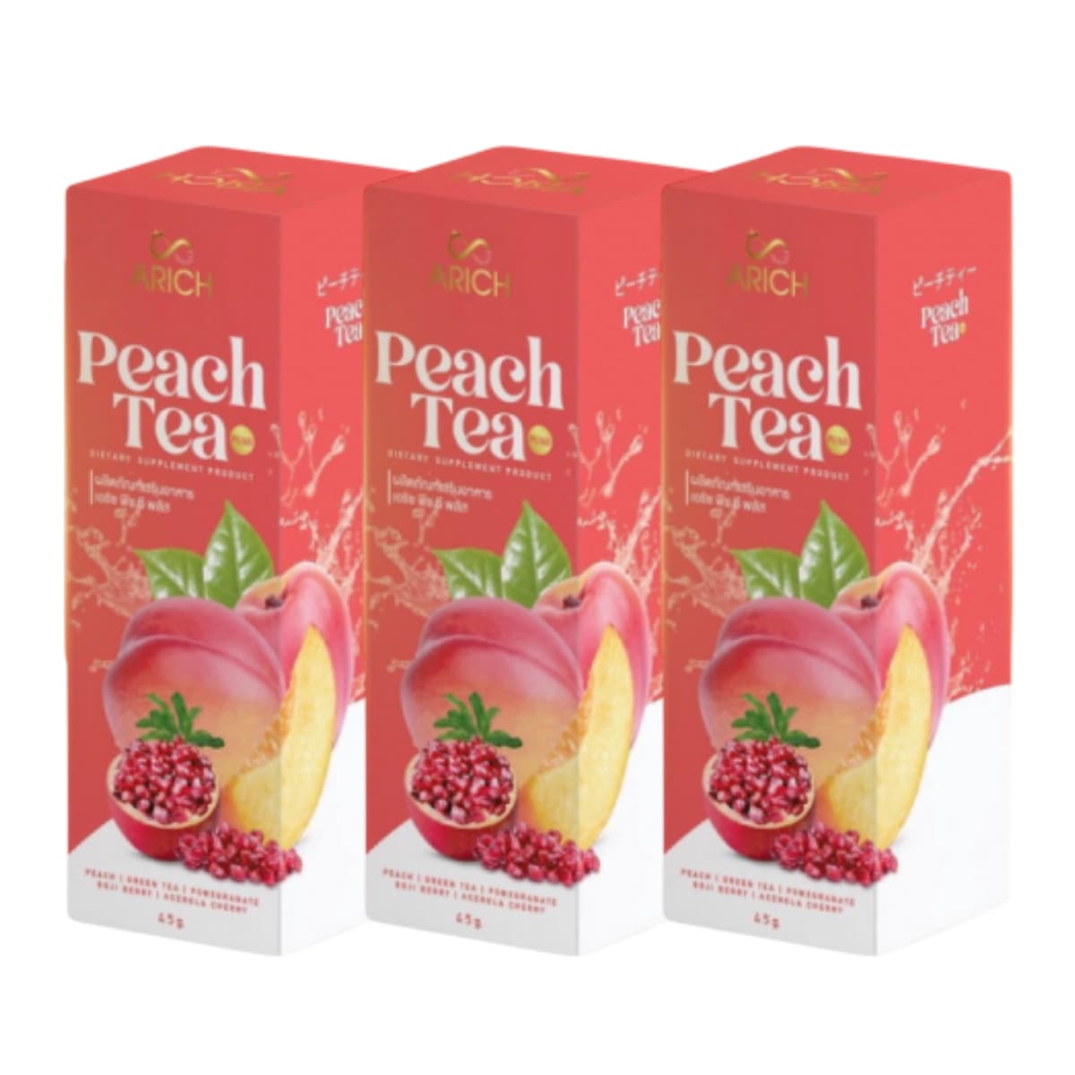 Peach Tea 3 Sachets x 3 Boxs