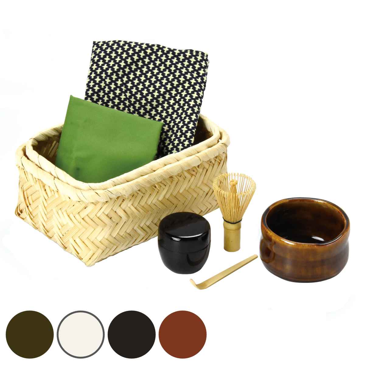 茶器セット 7点セット 茶器茶喜お抹茶セット 抹茶碗 茶道具 茶道 茶道具セット 抹茶セット 抹茶椀棗 なつめ 茶せん 茶さじ 敷き布 布巾 竹製ケース おしゃれ プレゼント お土産