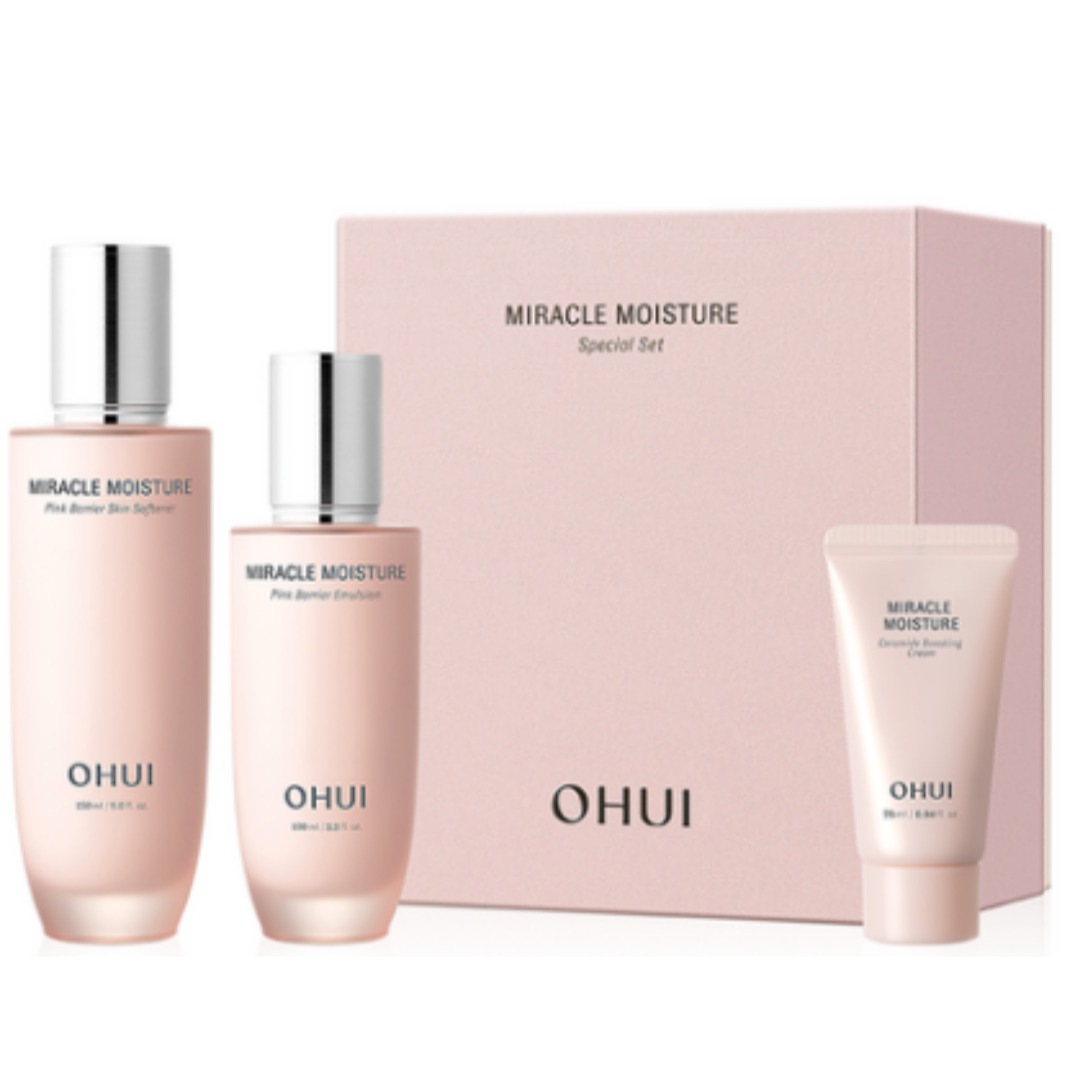 【韓国化粧品】 ミラクル モイスチャー ピンク バリア スキン 150ml + エマルジョン 100ml + クリーム 25ml