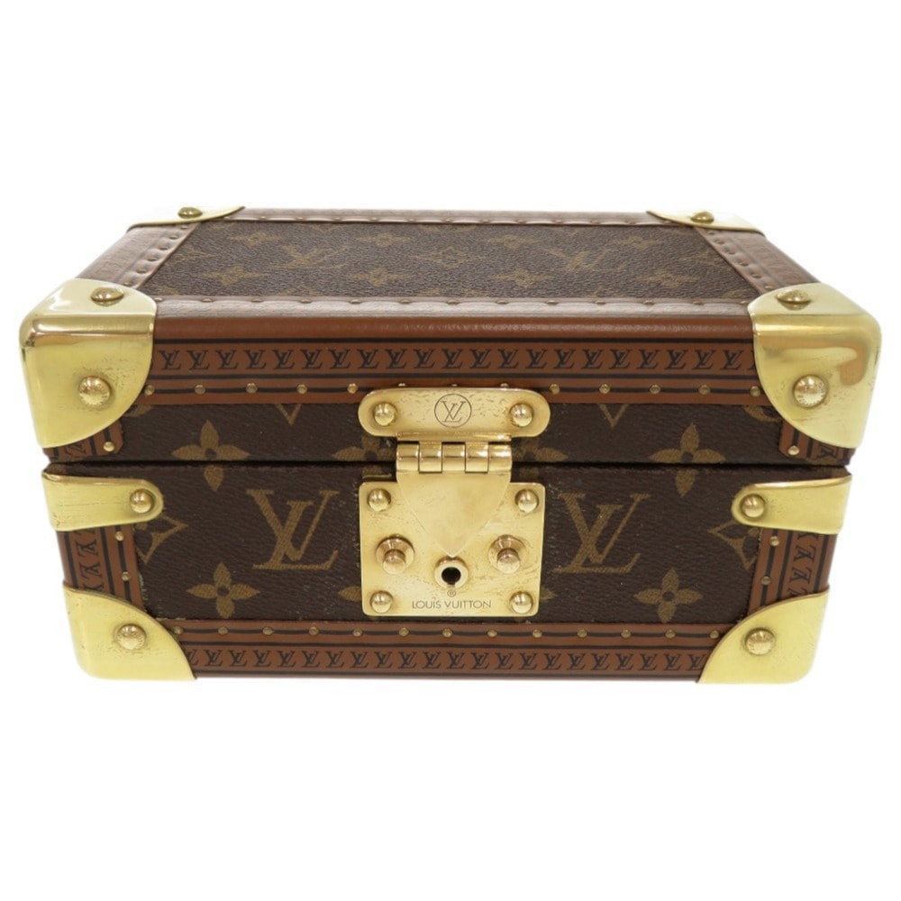 美品 ジュエリーボックス コフレ トレゾール20 モノグラム M47004 その他雑貨 モノグラムキャンバス ブラウン LV 1447【中古】 レディース