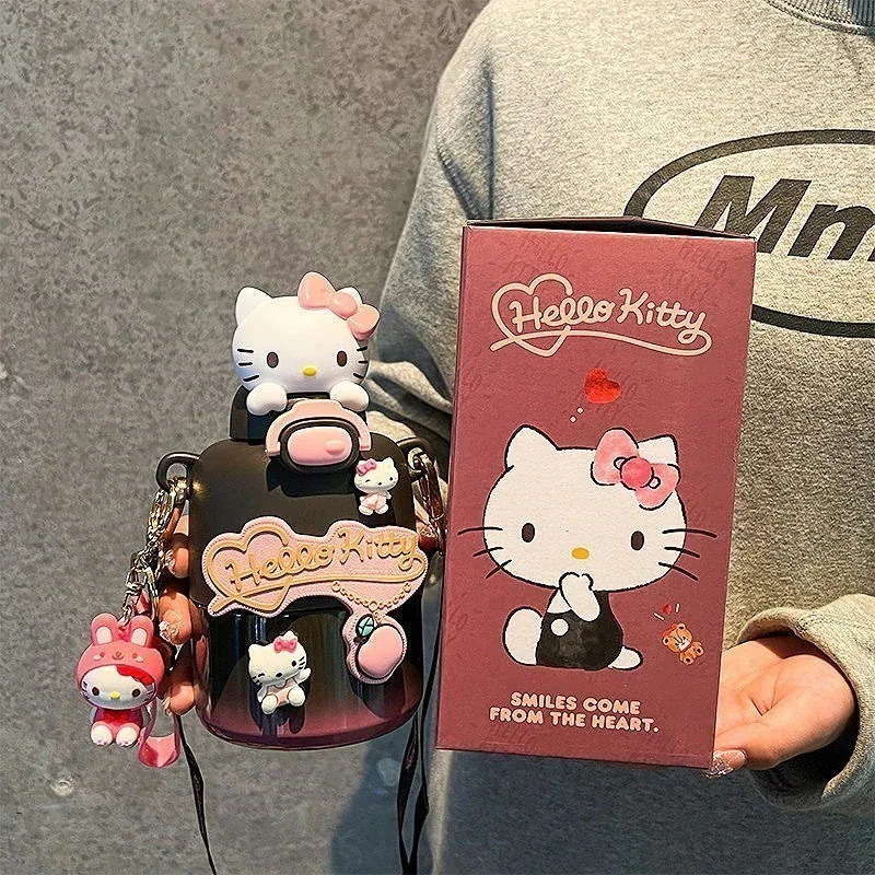 ２点で13o円OFF！【最安値挑戦】韓国風新型サンリオ大耳犬萌え保温カップ新型容姿値高い子供通学専用ストローコップ誕生日プレゼント 品質良い