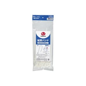 （まとめ）ジョインテックス 結束バンド白 100本入 4.8*200 B329J (×5セット)