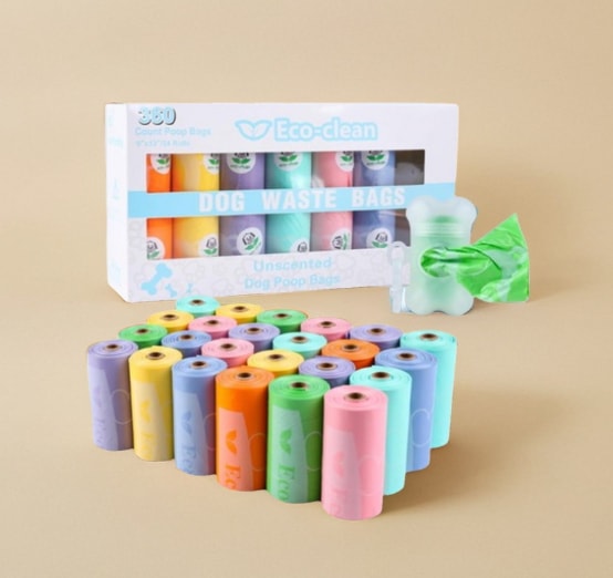 韓国製作Eco-Clean水に溶ける排便袋自然分解愛犬ペット犬排便袋/愛犬用品24個+封筒ケース+かわいい排便封筒ハンガー贈呈