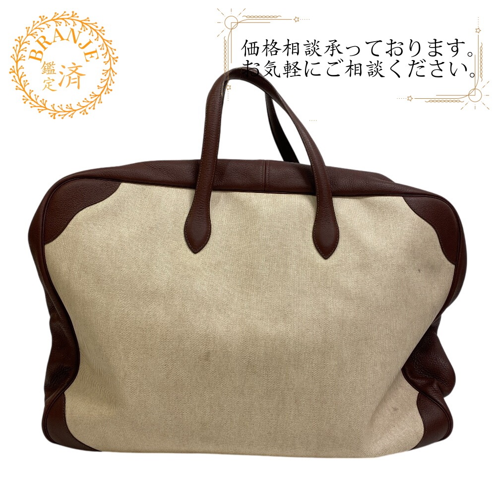 ヴィクトリア60 トラベルバッグ キャンバス ボストンバッグ ブラウン ブランド