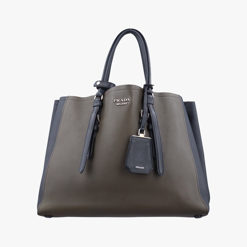 カーフ ダブル グリーン×ブラック レザー 239/E中古