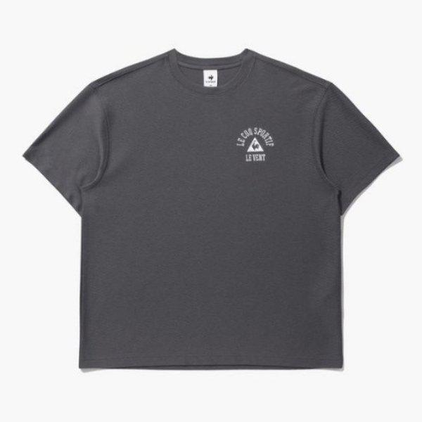 半袖Tシャツ UQC QQ123LRS22-DGR ジャカードコットン半袖Tシャツ / DGR