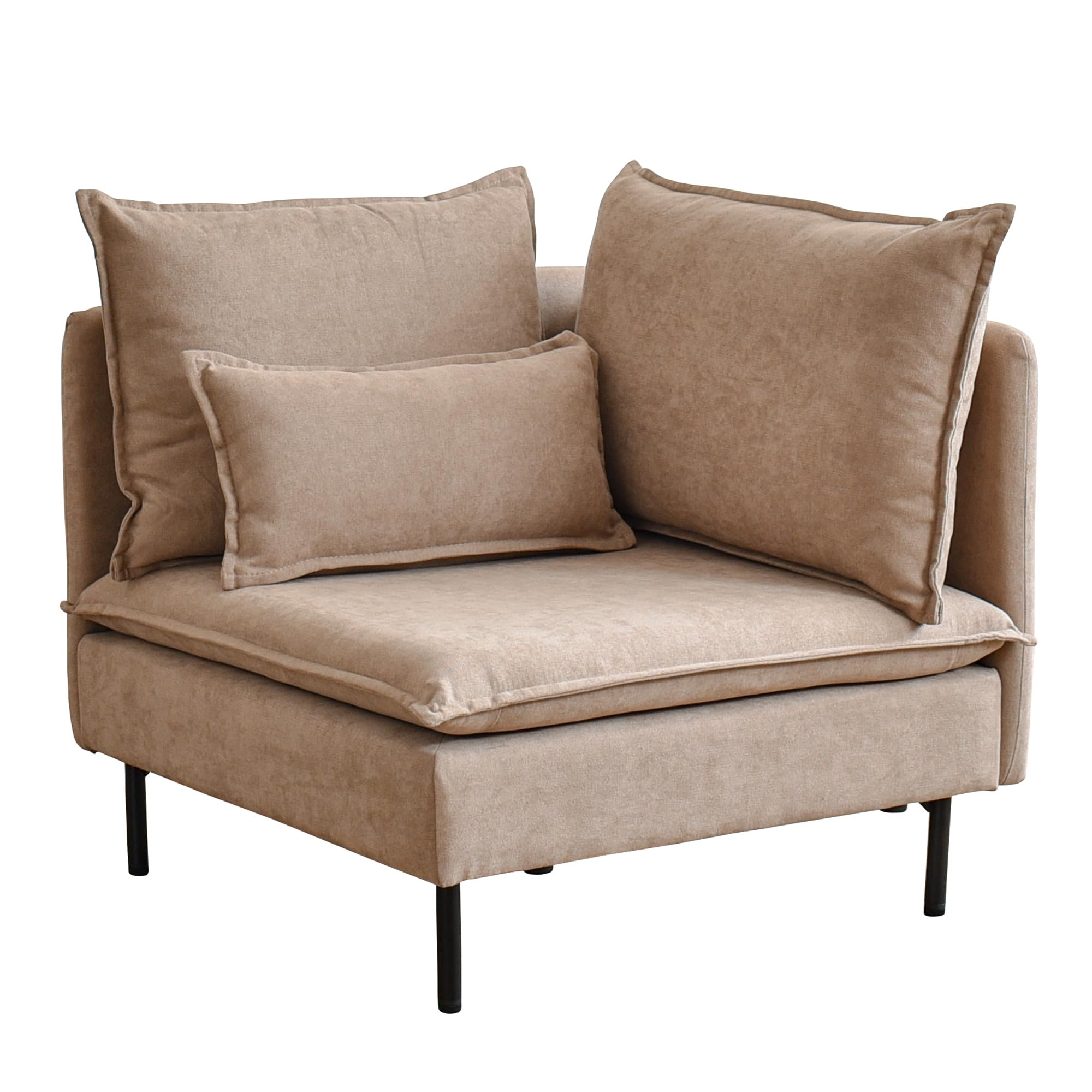 VENTOTA 1人掛けコーナーソファ 1人掛け 一人用 ソファ 一人掛け ローソファー おしゃれ カウチ コーナー コーナーソファー 北欧 おしゃれ家具 北欧 ユニットソファ コンパクト Modil