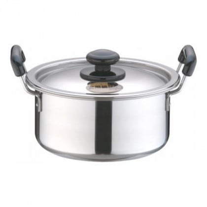 遠藤商事 SAステンレス プラ柄 厚板実用鍋 22cm AZT0722