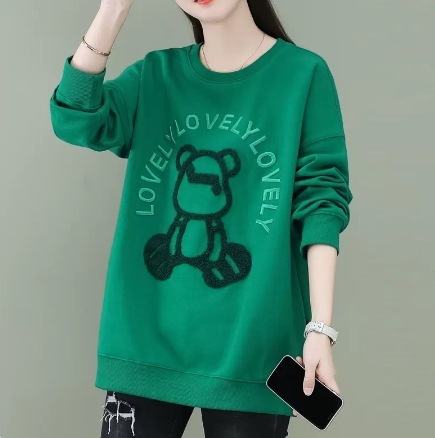 トップス スウェット トレーナー ルームウェア ラウンドネック 長袖 コットンライナー ゆったり ゆる M L XL 冬 秋 厚手 オーバーサイズ 大きいサイズ パンプキンオレンジ