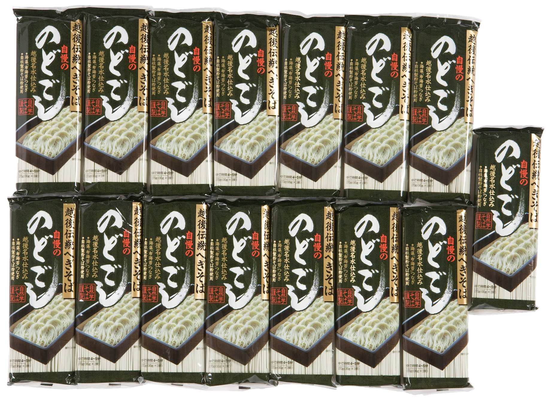 自然芋そば へぎそば自慢ののどごし 270g×15袋