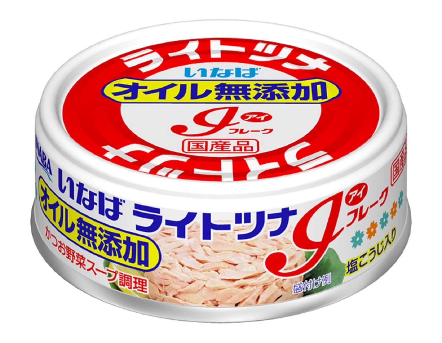 即日発送 いなば 国産ライトツナ アイフレークオイル無添加 70g×24缶