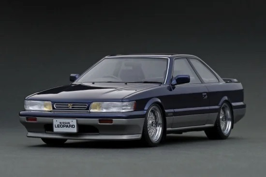 ignitionモデル 1/18 Nissan Leopard Ultima V30TWINCAM TURBO (F31) Dark Blue/Silver【IG3817】 ミニカー IG3817 N