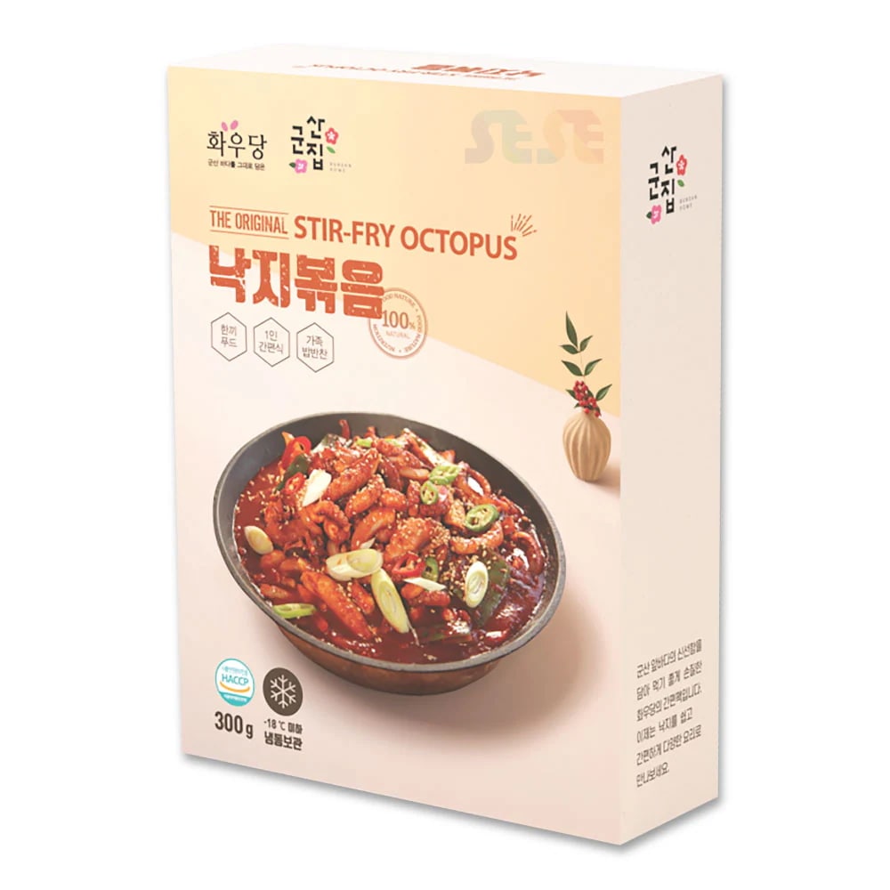 冷凍 イイダコ炒め 10個セット 300ｇ / 韓国料理 キャンピング 辛口 チュクミ ナクチポックン たこの辛炒め