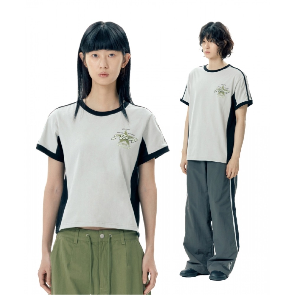 エイムズワールドワイドサイドライン T シャツグレー