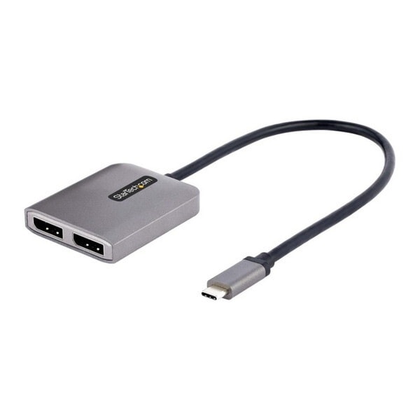 StarTech MST14CD122DP USB-C-2x DisplayPort 1.4 変換アダプター デュアルモニター/5K60Hz/HDR/USB4/TB4/TB3 対応