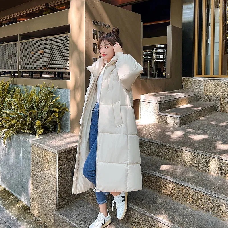 ロング冬の新作綿入れ女性韓国版ゆったり綿入れ女性厚手綿入れウォーム おしゃれ コットンジャケット コート ジャケット