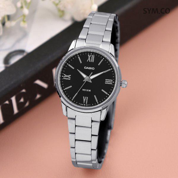 LTP-1303DD-1A レトロ シンプル アナログ フォーマル 女性 メタル 時計 d