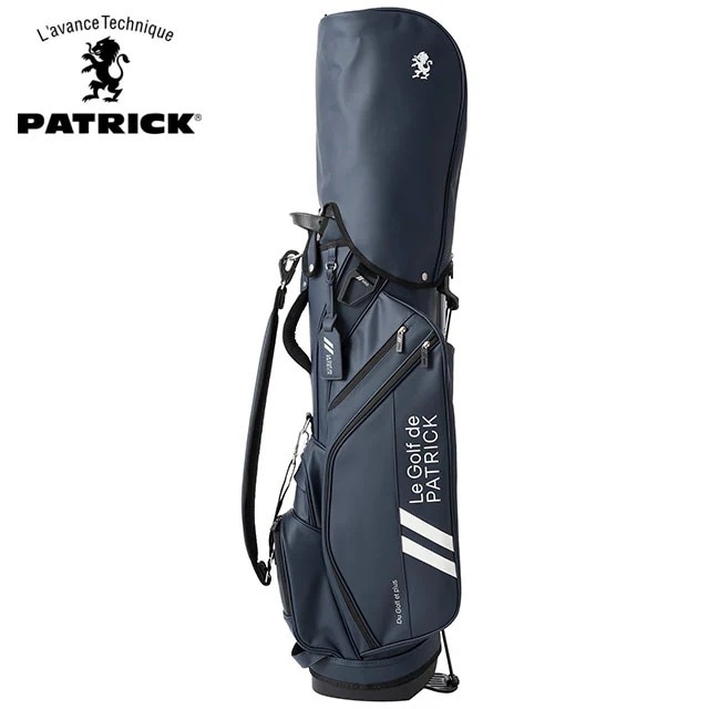 ゴルフ PGOLF キャディバッグ [222-612] CADDIE BAG 9型 スタンド NVY 紺 ネイビー系