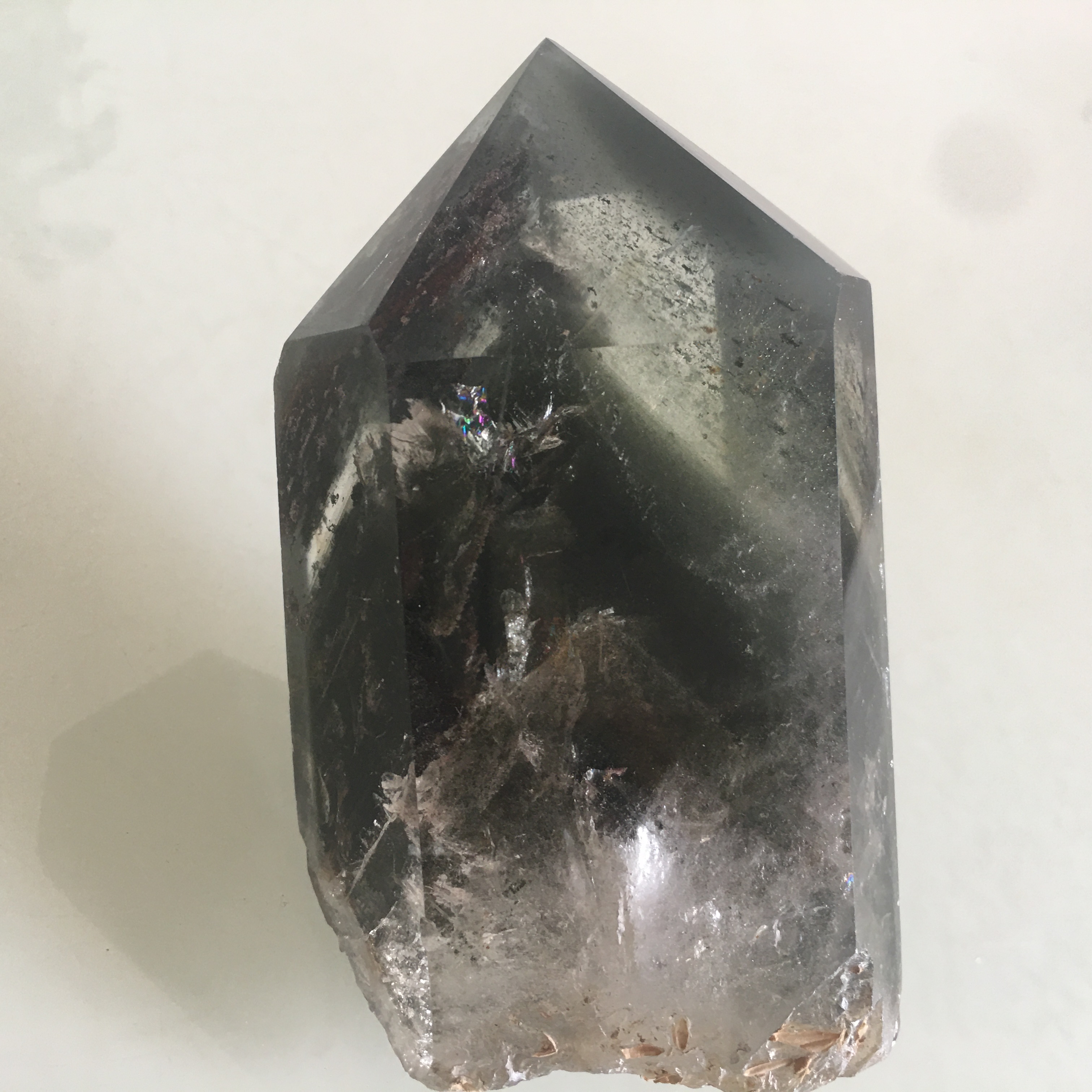 绿幽灵摆件,天然水晶,379g