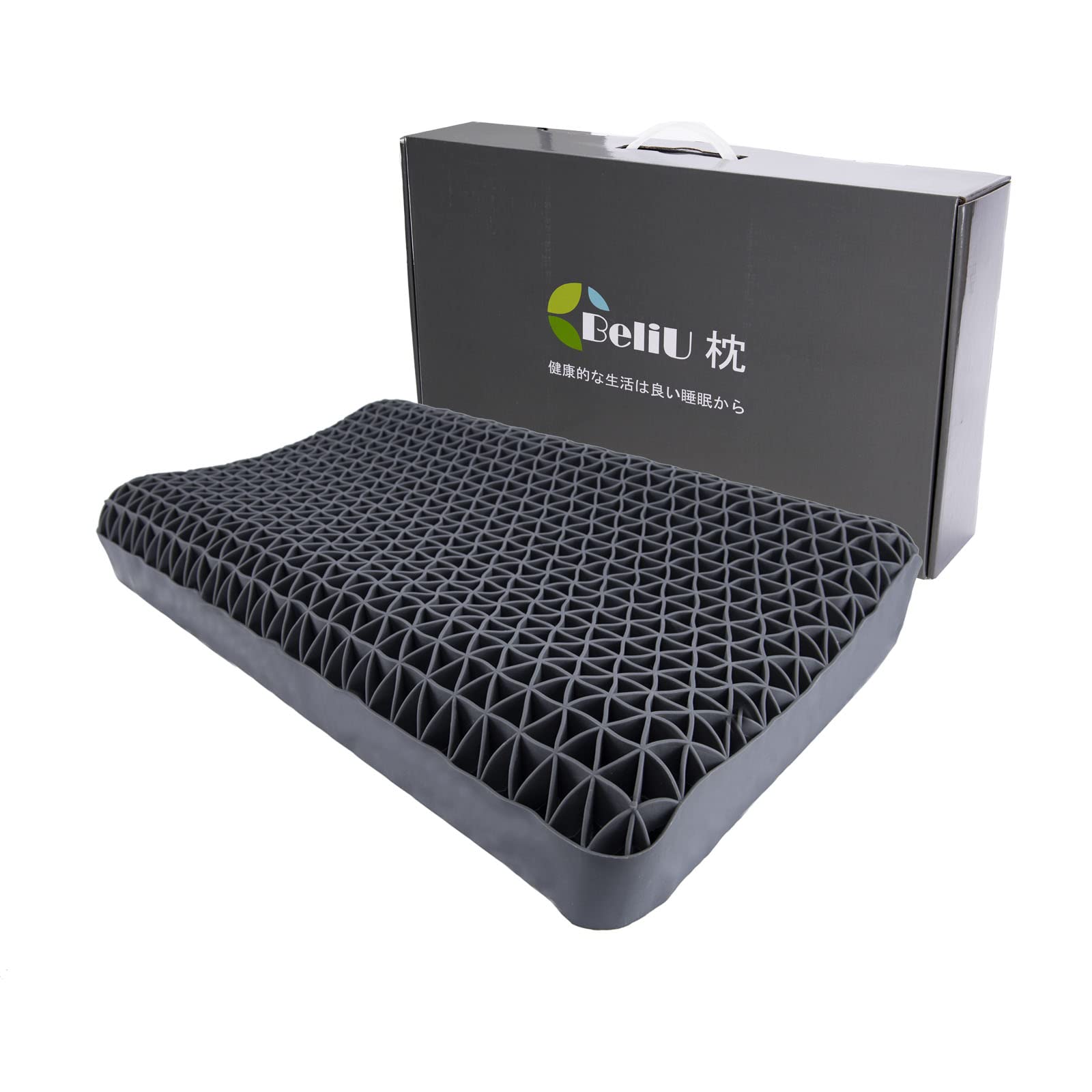 枕 安眠枕 快眠枕 人気ランキング ゲル枕 無重力枕 ジェル枕 TPE枕 まくら 洗える枕 活性炭入り人間工学 寝心地 横向き寝 新感覚 体圧分散 首・頭・肩を支える 枕, 53×34×10cm 7,766円
