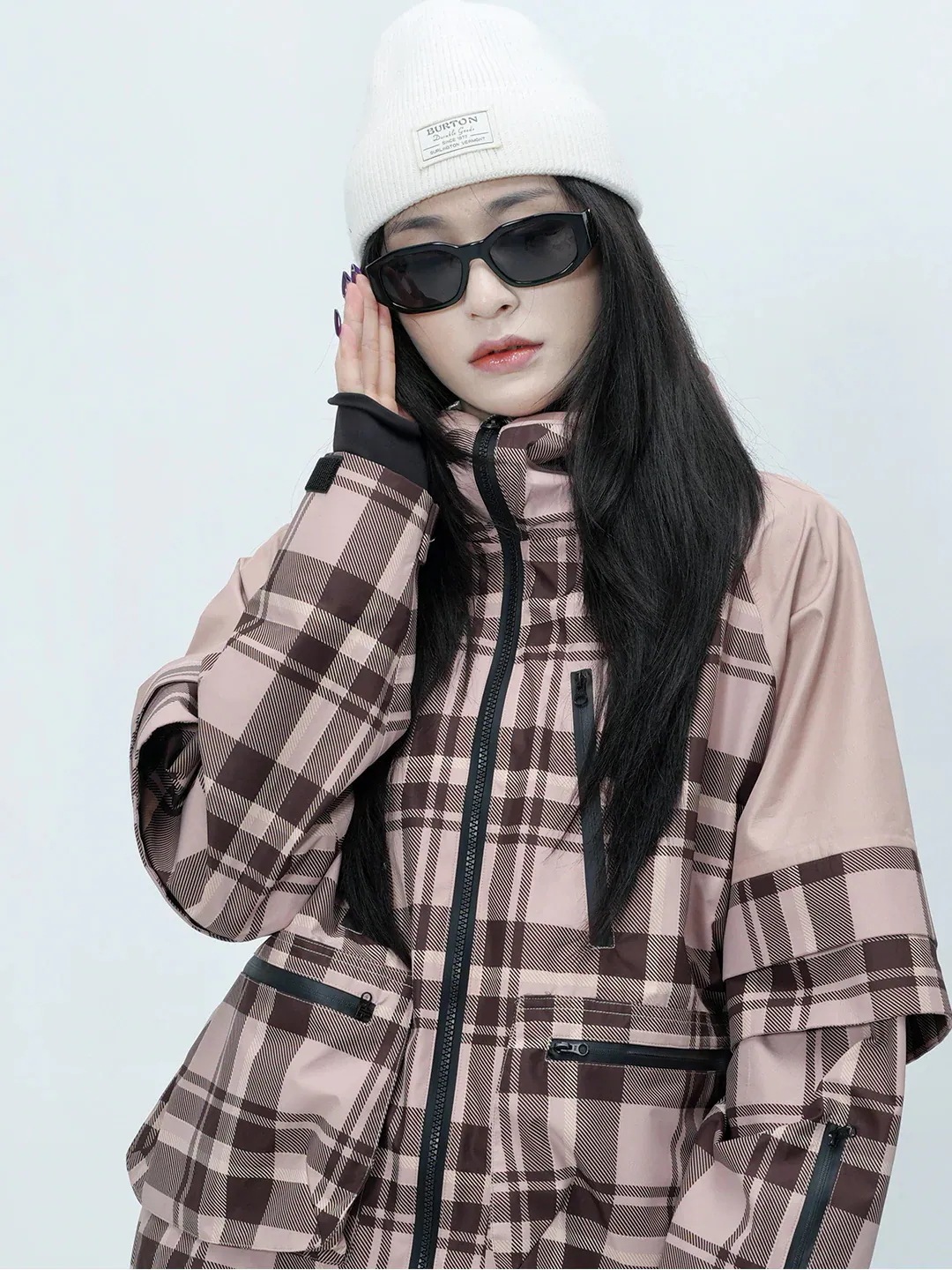 【新作特別セール】限定 スノーボードウェア 2026 2026 上下セット メンズ レディース ジャケット パーカー パンツ ズボン チェック柄 おしゃれ 防風 撥水 韓国風 スノボウェア スノーウェ