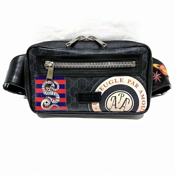 グッチ GGスプリーム クーリエ 474293 バッグ ウエストポーチ メンズ