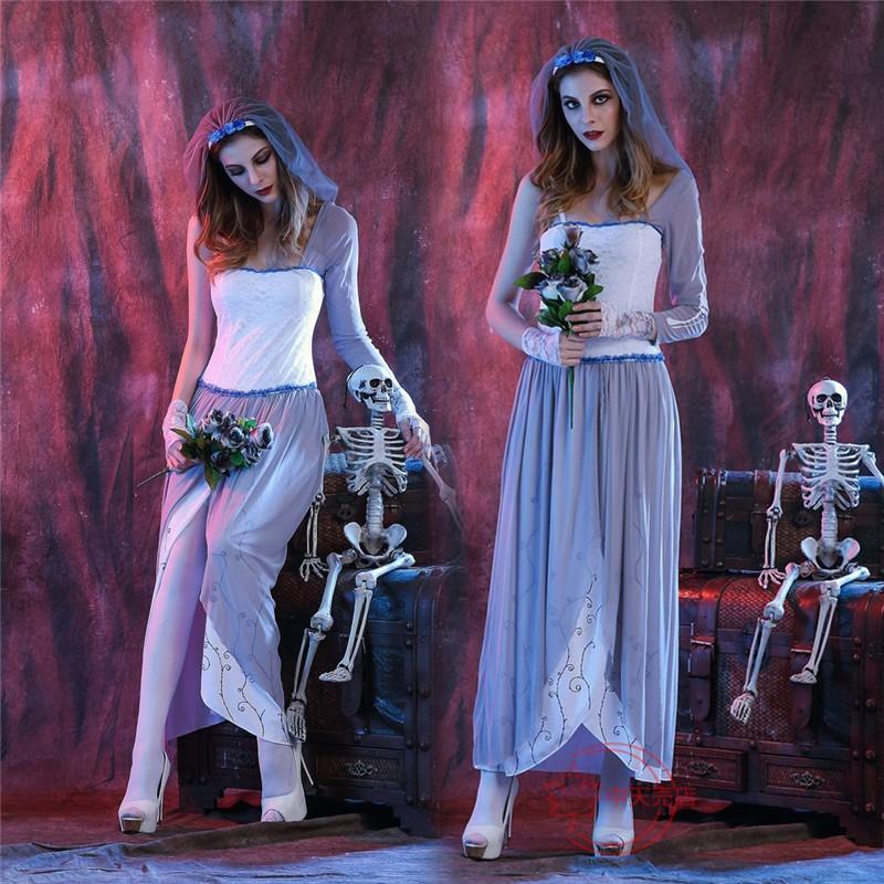 【本日限定】万聖節 COSPLAY コスプレ衣装 キャラクター レディース 幽霊 花嫁 ワンピース 演出 グッズ コスチューム Halloween ステージ仮装 イベント