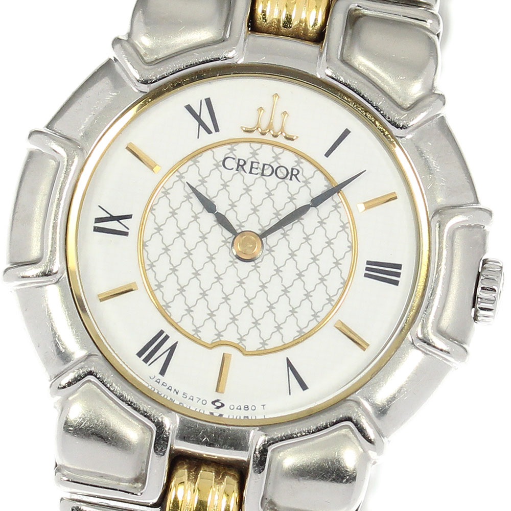 セイコー SEIKO 5A70-0160 クレドール クォーツ レディース _818999【中古】