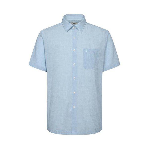 コットン100 マイクロチェック半袖シャツ___DLS3SHCS111E1