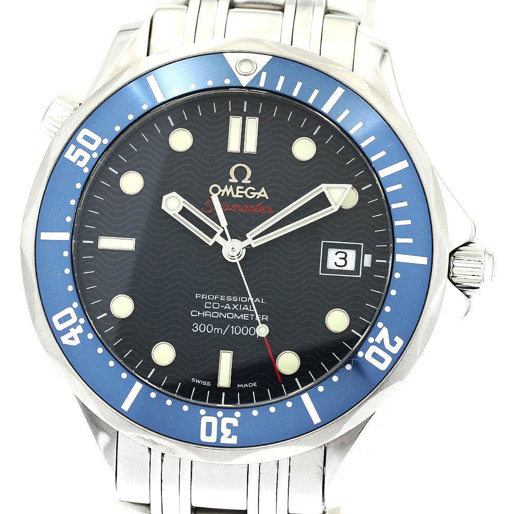 オメガ OMEGA 2220.80 シーマスター300 デイト コーアクシャル 自動巻き メンズ 保証書付き_878085【中古】