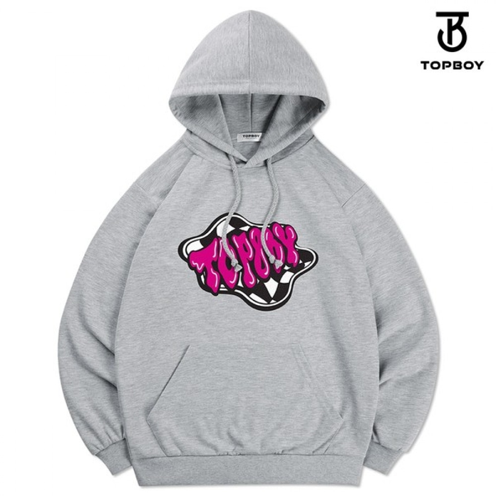 (TOPBOY) 両面チェッカーボードプリントパーカー