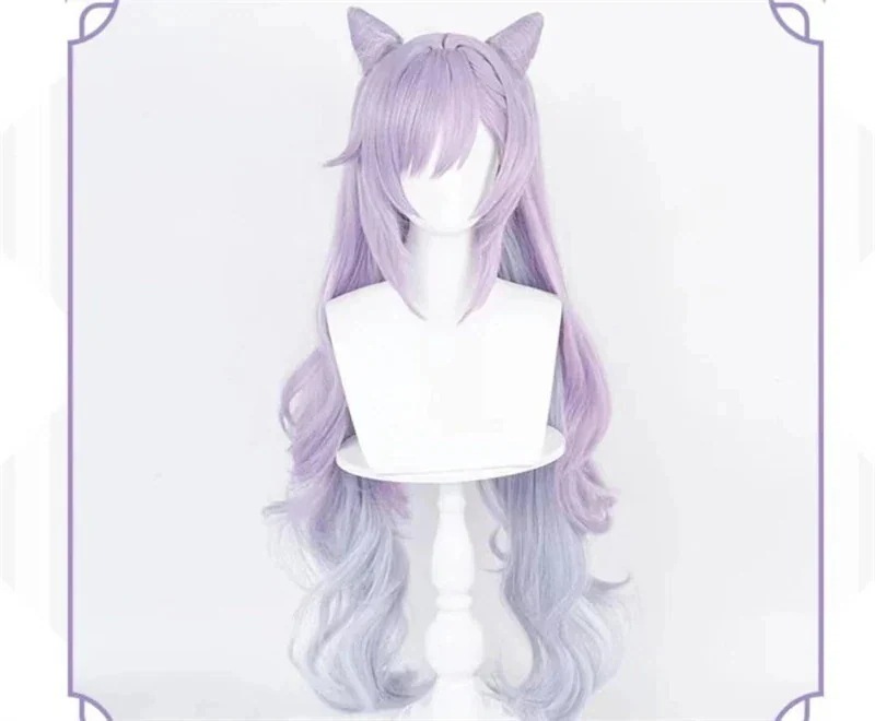 原神　刻晴　コスプレ　ウィッグ　かつら